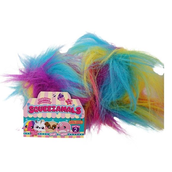 Squeezamals Fluffy Furball Super Squishy (Lot of 3) Scented 3.5 in NWT - Picture 5 of 7
